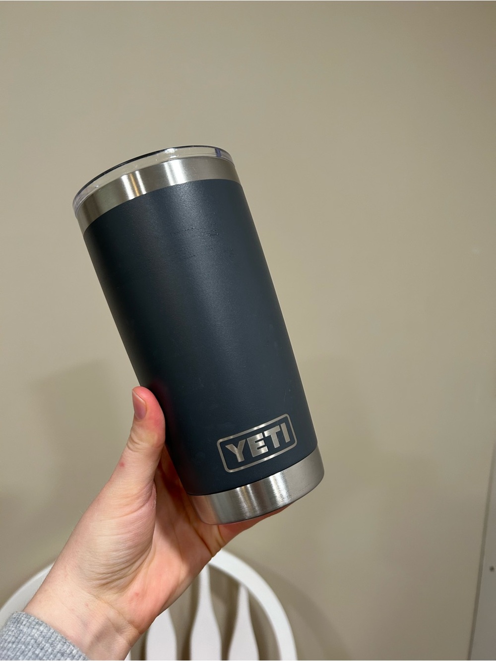 Yeti Tumbler in Dark Grey 20 ounce